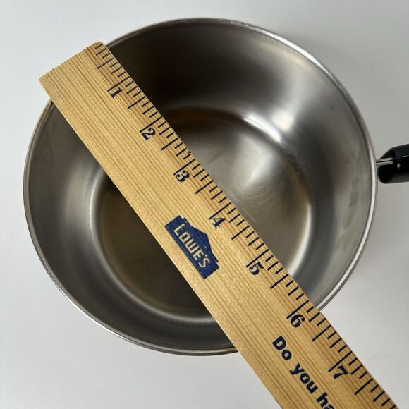 Revere Ware 1.5 Qt Copper Clad Pot Sauce Pan Stainless Steel NO LID - Picture 12 of 12